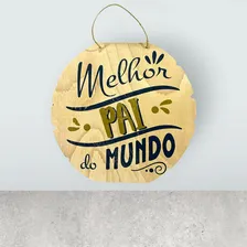 Placa Decorativa Presente Melhor Pai Do Mundo Dia Dos Pais Foto mini 2