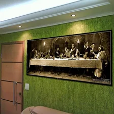 Placa Decorativa Santa Ceia Do Rock Tamanho 60x25cm Poster Foto mini  3