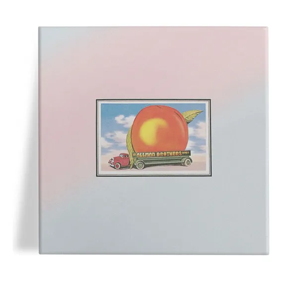 Placa decorativa Starnerd The Allman Brothers 15x15 de cerâmica com desenho The Allman Brothers Eat A Peach 15cm de largura x 15cm de altura x 4mm de diâmetro Foto 1