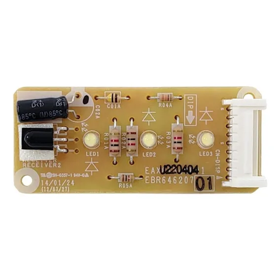 Placa Display Receptora Ar Cond LG Ebr64620701 Amnw09 Amnw12 Foto 1
