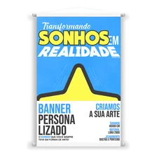 Placa Faixa Banner Personalizado - 40x60 Cm Cor Banner Personalizado 40x60cm Foto mini 1