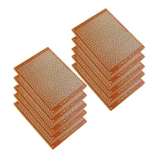 Placa Fenolite Perfurada 5x7cm Pcb - 10 Peças Para Projetos Foto mini 1