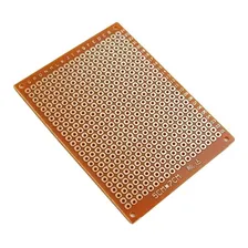 Placa Fenolite Perfurada 5x7cm Pcb - 10 Peças Para Projetos Foto mini 3