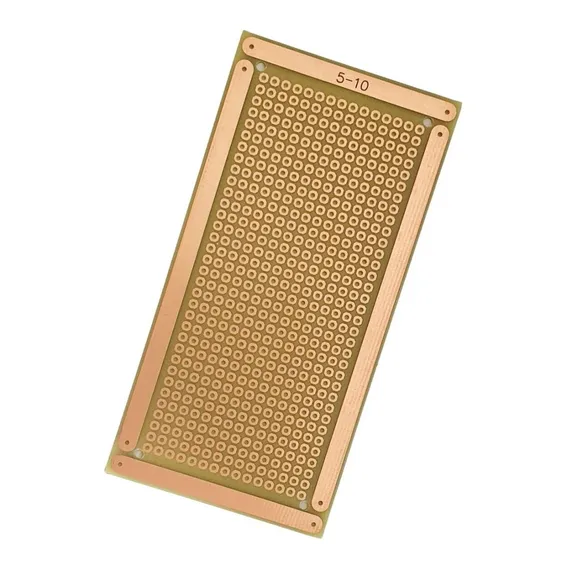 Placa Fibra De Vidro Pci Perfurada Ilha 5x10cm Para Projetos Foto 1
