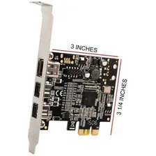 Placa Firewire Low Profile Pcie 1394a/394b Texas Instruments Foto mini  3