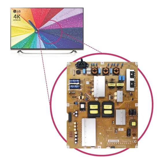 Placa Fonte LG Eax65613901 Modelo 55ub8300 Foto 1