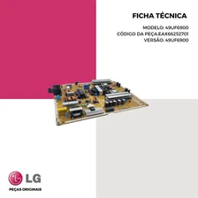 Placa Fonte LG Eax66252701 Modelo 49uf6900 Foto mini 4