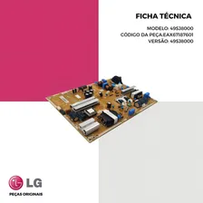 Placa Fonte LG Eax67187601 Modelo 49sj8000 Foto mini 4
