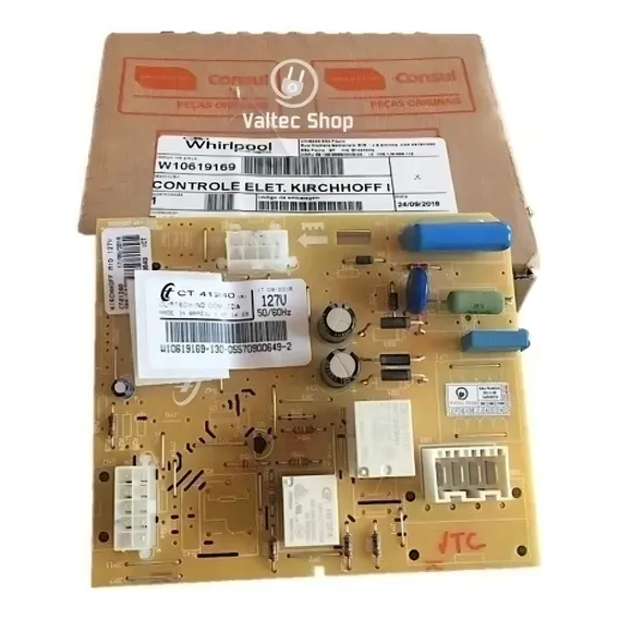 Placa Geladeira Bvr28g Bvr / W10619169 110v Or Foto 1