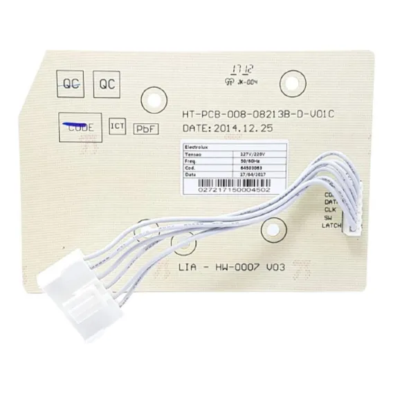Placa Interface Lavadora Lt09b Electrolux 64503062 Foto 1