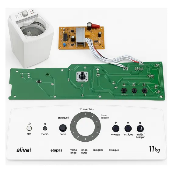 Placa Interface Potencia Bwb Bwl 11 Maquina De Lavar Adesivo 127/220v Foto 1