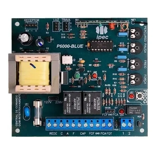 Placa Ipec Central Comando Eletrônica P6000 Automatizador Foto 1