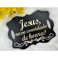 Placa Jesus Nosso Convidado De Honra Entrada Da Noiva Foto mini 1