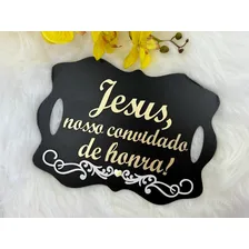 Placa Jesus Nosso Convidado De Honra Entrada Da Noiva Foto mini 4