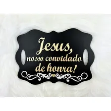 Placa Jesus Nosso Convidado De Honra Entrada Da Noiva Foto mini 3
