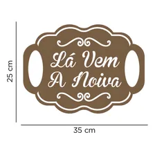 Placa La Vem A Noiva Corte Arabesco Daminha Noivos Casamento Foto mini 4