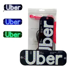 Placa Led Usb Veicular Uber Kapbom - Ka-1129 Foto  mini 1
