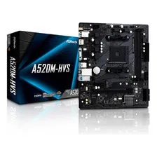 Placa Mae Amd Am4 A520 2xddr4 Hdmi/vga A520m-hvs Asrock Foto mini 1