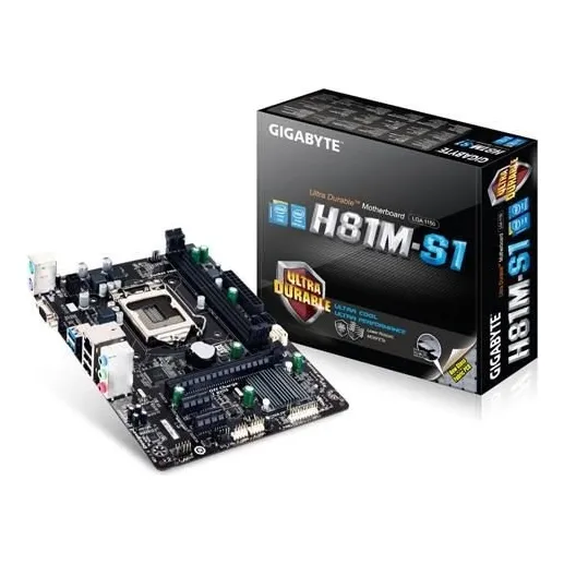 Placa Mae Gigabyte Ga-h81m-s1 Micro Atx 1150 Foto 1