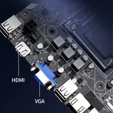 Placa Mãe Intel H61m Lga 1155 Ddr3 I3 I5 I7 Hdmi Ate 16 Giga Cor Preto Foto mini  3