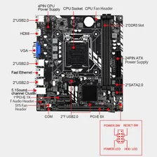 Placa Mãe Intel H61m Lga 1155 Ddr3 I3 I5 I7 Hdmi Ate 16 Giga Cor Preto Foto mini  2