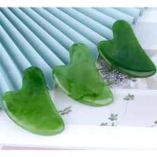 Placa Massageadora Quartzo Gua Sha Medicina Chinesa Cor Verde Foto mini 2