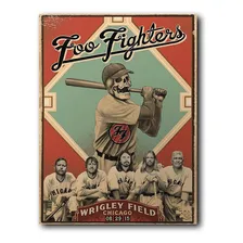 Placa Mdf 30 Cm X 20 Cm - Foo Fighters (bd01) Foto mini 1