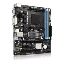 Placa Mãe Asrock 760gm-hdv Am3 Am3+ Amd Ddr3 Fx Cor C Foto mini  2