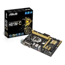 Placa Mãe Asus H81m-c/br (lga 1150 - Ddr3 1600) Usb 3.0 Cor Cinza Foto mini 1