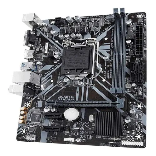Placa Me Gigabyte H310m-h Lga1151 Intel 8 Geração (13322) Cor Preto Foto 1