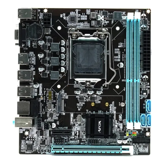 Placa Mãe H61 1155 Intel Lga 1155 Ddr3 Usb Hdmi Vga I3 I5 I7 Cor Preto Foto 1