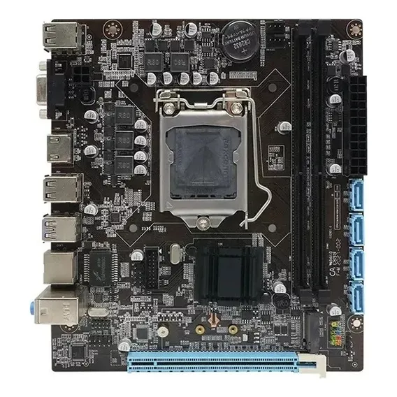 Placa Mãe Lga 1151 H110 Usb 3.0 Ddr4 Intel 6 E 7 Geração Cor Preto Foto 1