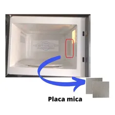 Placa Mica Guia Forno Microondas 14 X 14 Cm + Qualidade Foto mini 4
