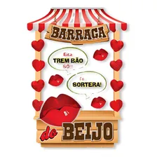Placa Moldura Barraca Do Beijo Tirar Foto Festa Junina Foto mini  3