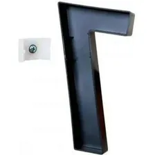 Placa Número Residencial Preto Roper Plast Proteção Uv Cor 1 PRETO G Foto mini 4