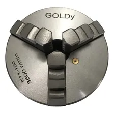 Placa P/ Torno C/ 3 Castanhas Universal 100mm - Goldy Foto mini 2