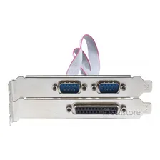 Placa Pci Express X1 2 Seriais 1 Paralela Low Profile Feasso Foto mini  3