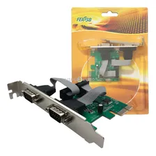 Placa Pci Express X1 Multiserial Com 2 Seriais E Low Profile Foto mini 3