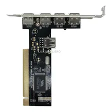 Placa Pci Usb 2.0 Via 4+1 Portas Jpu-01 Feasso Foto mini 3