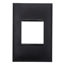 Placa Pial Plus+ 4x2 2 Teclas Preto Foto  mini 1
