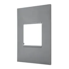 Placa Pial Plus+ 4x2 2teclas Cinza Foto mini  2