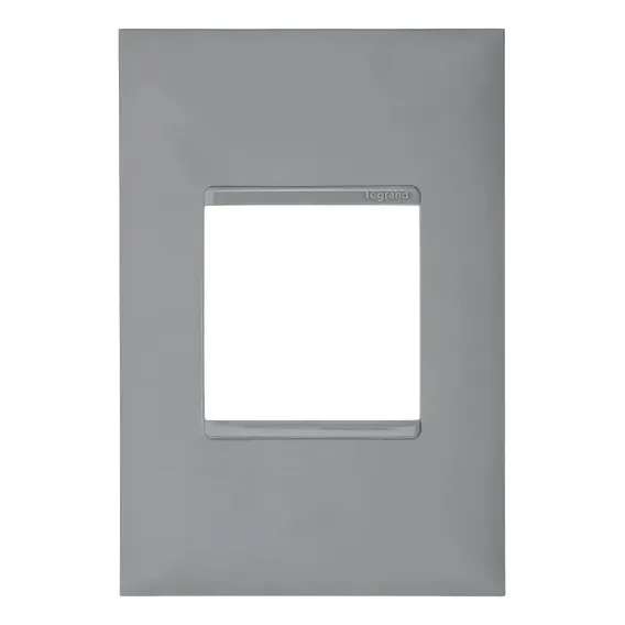 Placa Pial Plus+ 4x2 2teclas Cinza Foto 1