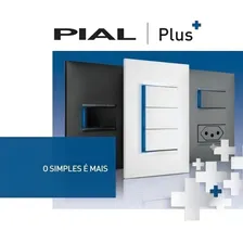 Placa Pial Plus+ 4x2 2teclas Cinza Foto mini  3