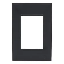 Placa Pial Plus + Preta 4x2 3 Módulos Cor Preto Foto  mini 1