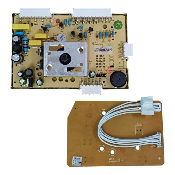 Placa Potência + Interface Para Lavadora Electrolux Lt15f Foto 1