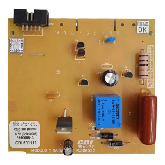 Placa PotĂȘncia Geladeira Brastemp Brm37 39 43 127v Cdi 326008613 Foto 1