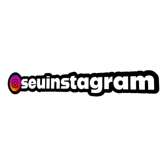 Placa Quadro Seu Instagram - Personalizado Foto 1