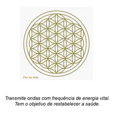 Placa Radiônica Flor Da Vida Restabelecer Saúde Vitalidade Foto mini  2