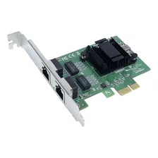 Placa Rede Dual Port 10/100/1000 Pci-e Suporte Low Profile Foto mini 2