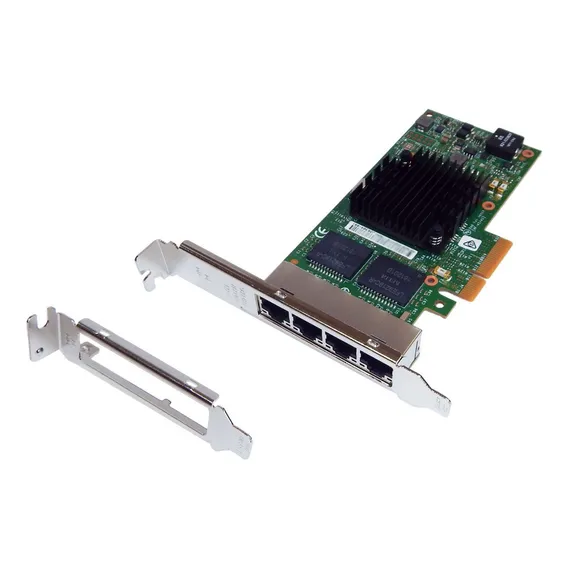 Placa Rede Gigabit Quad 4 Portas 1000mbit Pcie I350-t4 Intel Foto 1